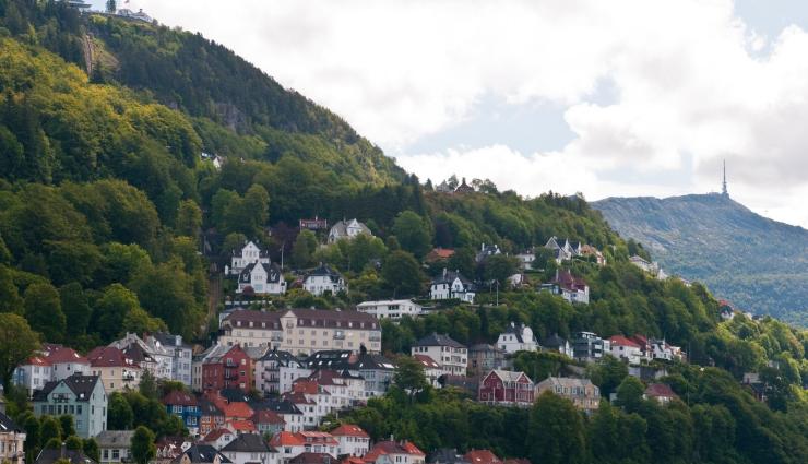 Norwegen Autorundreisen Bergen Fløyen