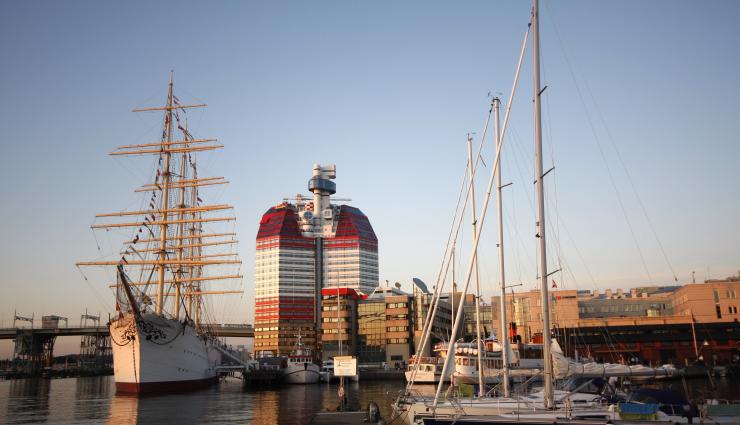 Autorundreisen Schweden Skoog Hafen