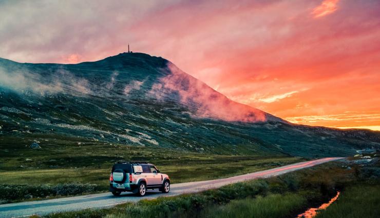 Autorundreisen Norwegen Gaustatoppen