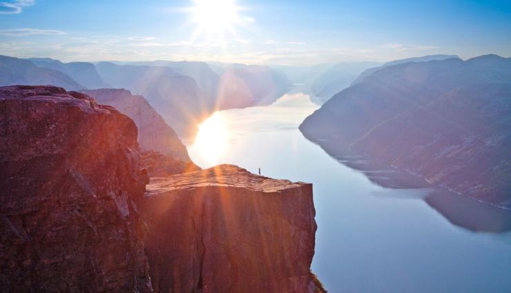 Autorundreisen Norwegen Preikestolen