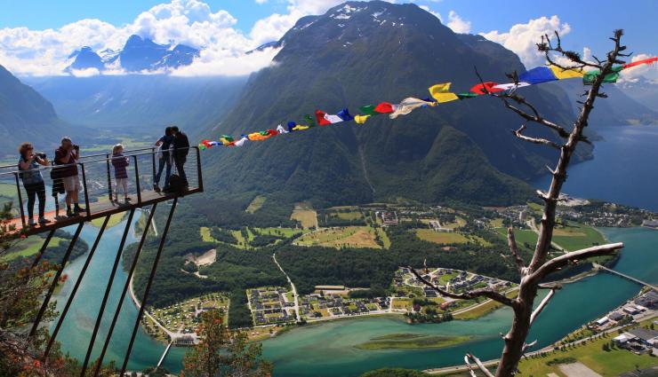 Autorundreisen Norwegen Romsdalstreppe