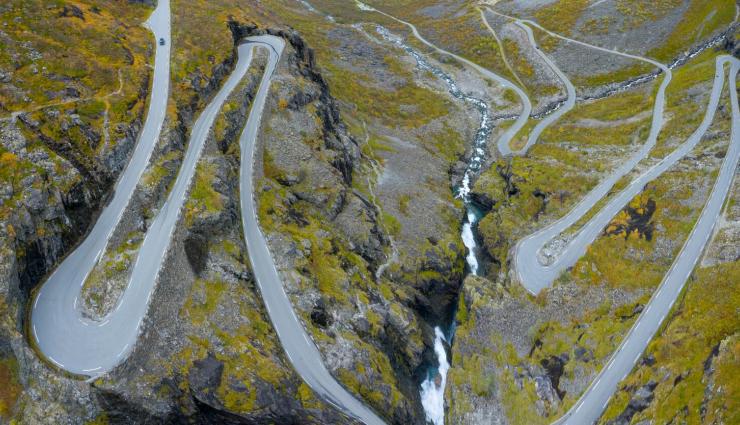 Autorundreisen Norwegen Trollstigen