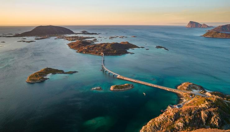 Autorundreisen Skandinavien Sommarøy Brücke