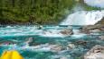 Norwegen Autorundreisen Wasserfall Rjoandefossen