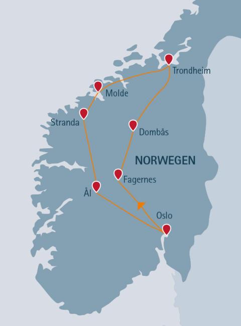 Reise mit Ferienwohnung - 15 Tage ab/bis Oslo