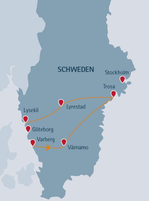 Schweden sehr charmant - 12 Tage ab/bis Göteborg