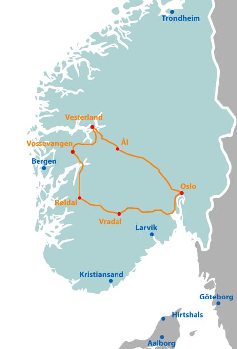Appartement-Rundreise Norwegen - 10 Tage ab/bis Oslo