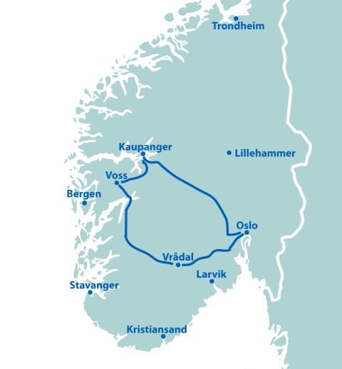 Appartement-Rundreise Norwegen - 10 Tage ab/bis Oslo