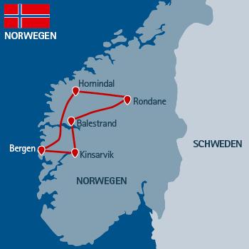 Wanderreise Norwegen - 11 Tage ab/bis Bergen