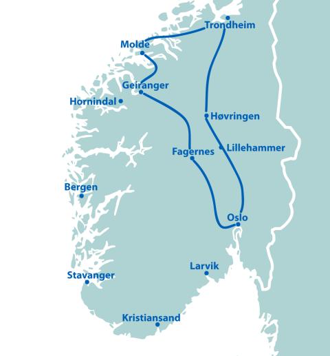 Reise mit Ferienhaus in Høvringen - 15 Tage ab/bis Oslo