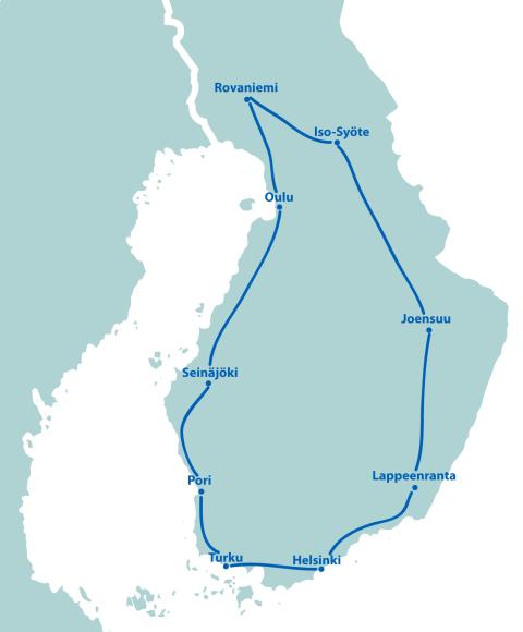 Küste, Seen & Lappland - 12 Tage ab/bis Helsinki