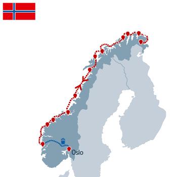 Havila: Die Klassische Rundreise mit Bergenbahn - 14 Tage ab Oslo/bis Bergen