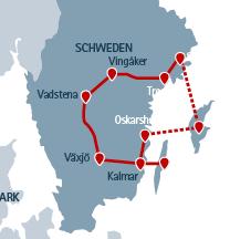 Romantisches Schweden - 15 Tage ab/bis Stockholm bzw. Växjö