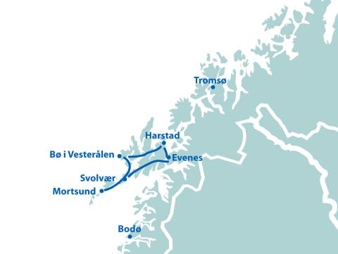 Lofoten und Vesterålen Tour - 7 Tage ab/bis Evenes