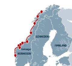 Gruppenreise Havila: Nordlichtzauber auf See