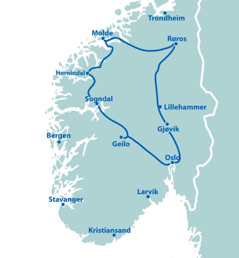 Norwegen kompakt - 7 Tage ab/bis Oslo