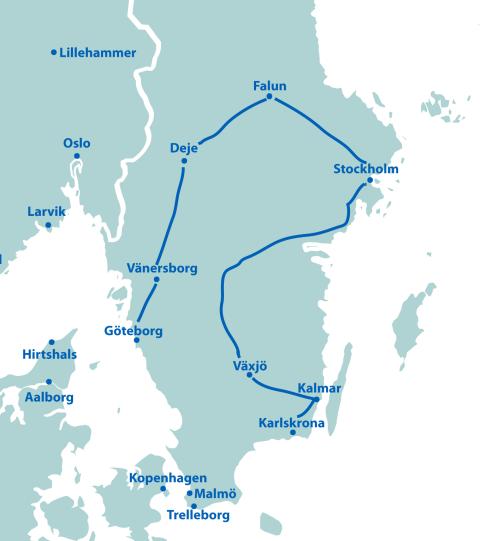 Schweden Highlights - 10 Tage ab Karlskrona/bis Göteborg