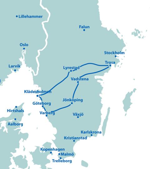 Schwedens Küsten und Götakanal - 12 Tage ab/bis Göteborg