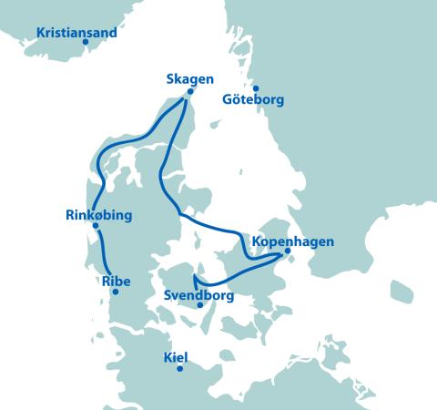 Zwischen Strand und Märchenland/kurz - 8 Tage ab Ribe / bis Svendborg