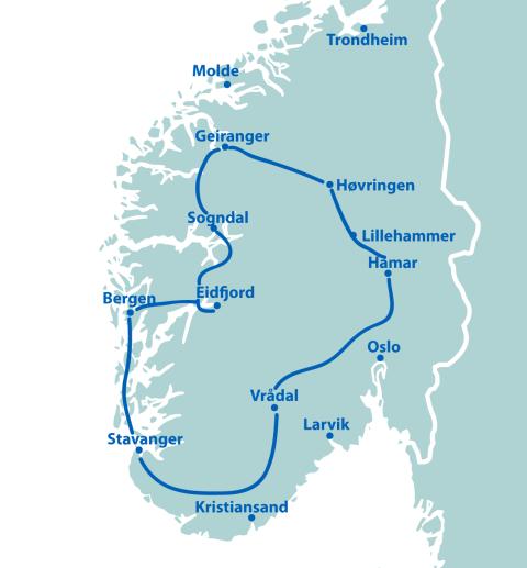 Wanderreise Norwegen - 14 Tage ab/bis Bergen