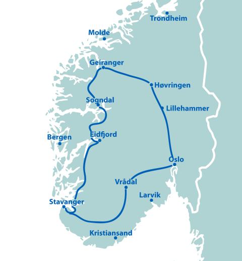 Wanderreise Norwegen - 13 Tage ab/bis Oslo