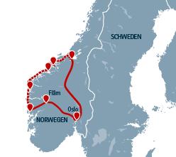 Gruppenreise Havila: Vom Fjell zum Fjord