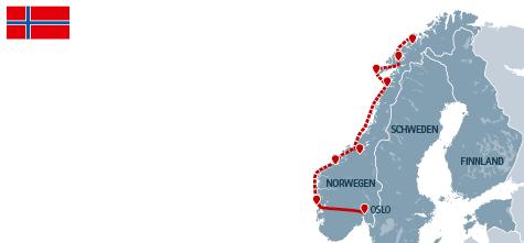 Havila Winterreise: Nordlichter und eisige Fjorde - 9 Tage ab Oslo/bis Tromsø